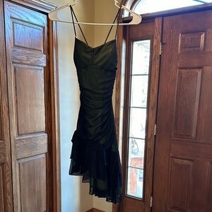 Black Lime Evening Dress